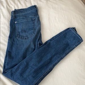 Seven light ripped skinny jeans